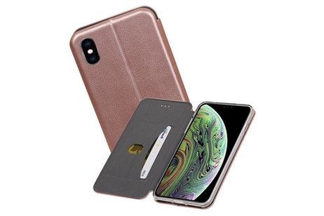 Slim Folio Case - Book Case Telefoonhoesje - Folio Flip Hoesje - Geschikt voor iPhone X  / iPhone Xs - Roze