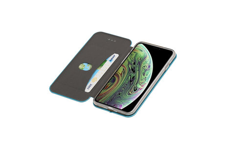 Slim Folio Case - Book Case Telefoonhoesje - Folio Flip Hoesje - Geschikt voor iPhone X  / iPhone Xs - Blauw