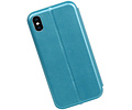 Slim Folio Case - Book Case Telefoonhoesje - Folio Flip Hoesje - Geschikt voor iPhone X  / iPhone Xs - Blauw