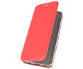 Slim Folio Case - Book Case Telefoonhoesje - Folio Flip Hoesje - Geschikt voor Huawei P40 Lite E - Bordeaux Rood