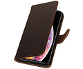 Zakelijke Book Case Telefoonhoesje Geschikt voor de Samsung Galaxy S6 Edge - Portemonnee Hoesje - Pasjeshouder Wallet Case - Mocca