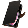 Zakelijke PU leder booktype hoesje voor Galaxy A7 2018 zwart