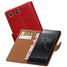 BAOHU Zakelijke Bookstyle Hoesje voor Xperia XZ Rood