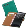 BAOHU Zakelijke Bookstyle Hoesje voor Xperia XZ Groen
