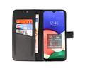 BAOHU Echt Lederen Book Case Hoesje - Leren Portemonnee Telefoonhoesje - Geschikt voor Samsung Galaxy A22 4G - Zwart