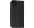 BAOHU Echt Lederen Book Case Hoesje - Leren Portemonnee Telefoonhoesje - Geschikt voor Samsung Galaxy A22 4G - Zwart