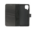 BAOHU Echt Lederen Book Case Hoesje - Leren Portemonnee Telefoonhoesje - Geschikt voor Samsung Galaxy A22 4G - Zwart