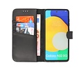 Echt Lederen Book Case Hoesje - Leren Portemonnee Telefoonhoesje - Geschikt voor Samsung Galaxy A52 5G - Zwart