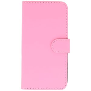 Effen Bookstyle Hoes voor iPhone 7 Plus / 8 Plus Roze