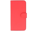 Effen Bookstyle Hoes voor iPhone 6 Plus Rood