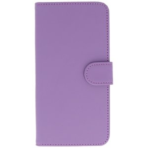 Bookstyle Wallet Case Hoesje voor LG K8 Paars