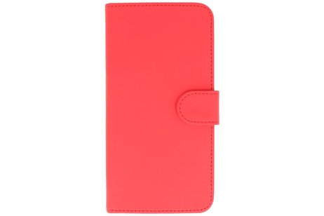 Bookstyle Wallet Case Hoesje voor HTC 10 Rood