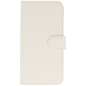 Bookstyle Wallet Case Hoesje voor Nokia 6 Wit