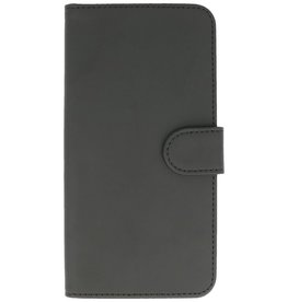 Effen Bookstyle Hoes voor Galaxy S5 mini G800F Zwart