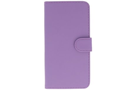 Bookstyle Wallet Case Hoesje voor Galaxy S4 mini i9190 Paars