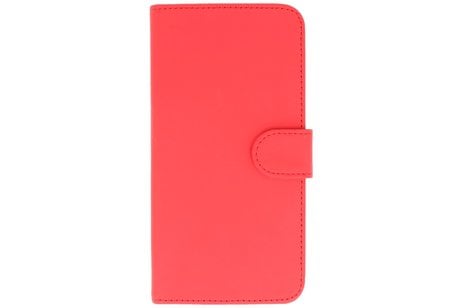 Bookstyle Wallet Case Hoesjes Geschikt voor HTC One Me Rood