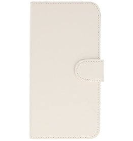 BAOHU Effen Bookstyle Hoesje voor Huawei Y7 / Y7 Prime Wit
