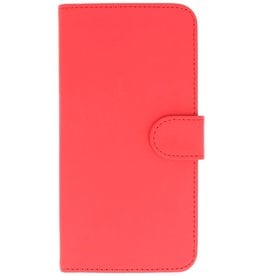 Effen Bookstyle Hoesje voor Samsung Galaxy Alpha G850 Rood