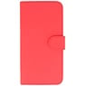 Effen Bookstyle Hoesje voor Samsung Galaxy Alpha G850 Rood