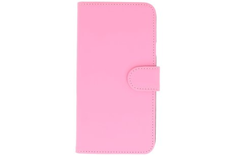 Bookstyle Wallet Case Hoes voor HTC One 2 M8 Roze