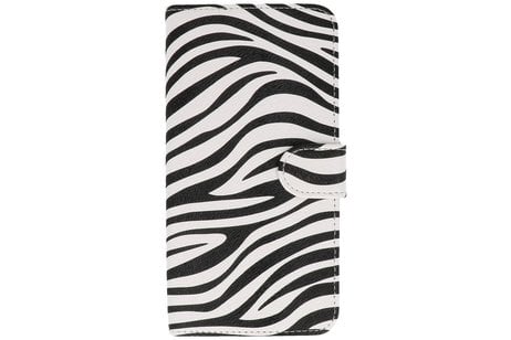 BAOHU Zebra Bookstyle Wallet Case Hoesjes Geschikt voor Sony Xperia X Performance Wit