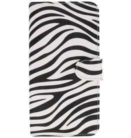 BAOHU Zebra Bookstyle Hoesje voor Nokia Lumia 525 Wit