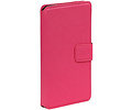 Cross Pattern TPU Bookstyle Wallet Case Hoesje voor Honor 4 A / Y6 Roze