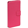 Cross Pattern Bookstyle Hoes voor Samsung Galaxy S4 mini i9190 Roze