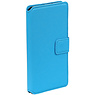 Cross Pattern TPU Bookstyle Hoesje voor HTC Desire 825 Blauw