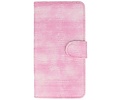 Lizard Bookstyle Wallet Case Hoesje voor LG G5 Roze