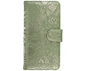 Lace Bookstyle Wallet Case Hoesje voor Huawei Honor 4 A / Y6 Donker Groen