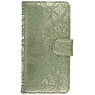 BAOHU Bloem Bookstyle Hoesje voor Nokia Lumia 830 Donker Groen