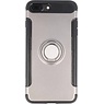 BAOHU Pantser TPU Hoesje Ring Houder voor iPhone 7 / 8 Plus Grijs