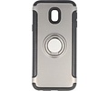 BAOHU Pantser TPU Hoesje Ringhouder cases - Hoesje Geschikt voor Samsung Galaxy J5 2017 Grijs