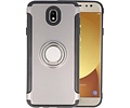 BAOHU Pantser TPU Hoesje Ringhouder cases - Hoesje Geschikt voor Samsung Galaxy J5 2017 Grijs