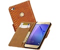 Slang Bookstyle Hoes - Geschikt voor Huawei P8 Lite 2017 Bruin