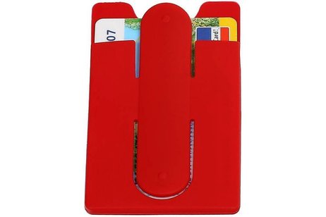 TPU Kaarhouder met Stand Functie Rood