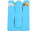 TPU Kaarhouder met Stand Functie Turquoise