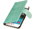 Slang Bookstyle Hoes - Geschikt voor iPhone 6 Turquiose