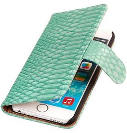 Slang Bookstyle Hoes voor iPhone 6 Turquiose