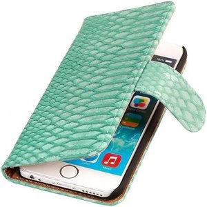 Slang Bookstyle Hoes - Geschikt voor iPhone 6 Turquiose