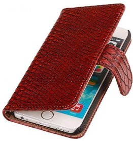 Slang Bookstyle Hoes voor iPhone 6 Rood