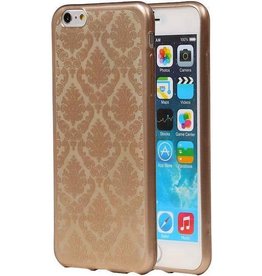 TPU Paleis 3D Back Cover voor iPhone 6 Goud