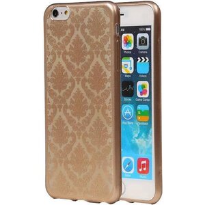 TPU Paleis 3D Back Cover for iPhone 6 Goud