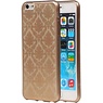 TPU Paleis 3D Back Cover for iPhone 6 Goud