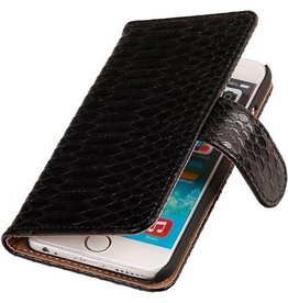 Slang Bookstyle Hoes voor iPhone 6 Plus Zwart