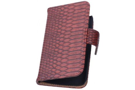 Slang Bookstyle Hoes - Geschikt voor iPhone 5C Rood