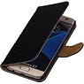 Slang Bookstyle Hoes voor Samsung Galaxy S7 G930F Zwart