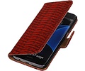 Bookstyle Wallet Case Hoesjes voor Galaxy S7 Edge G935F Rood