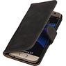 Hout Bookstyle Hoes voor Galaxy S7 Edge G935F Grijs